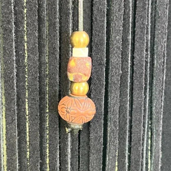 Vintage 1990s S.Hyde For Signature Rugs Of Dallas Wearable Art Suede Leather - Picture 12 of 16